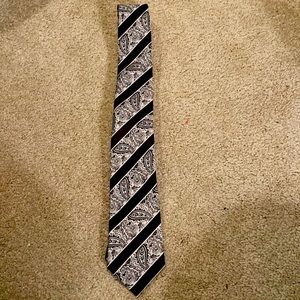 Black Paisley Tie